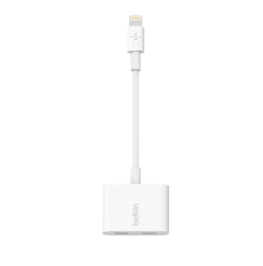 Belkin Lightning Audio and Charge Rockstar Adapter F8J198btWHT - White