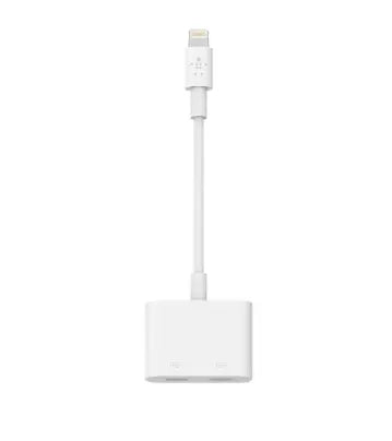 Belkin Lightning Audio and Charge Rockstar Adapter F8J198btWHT - White