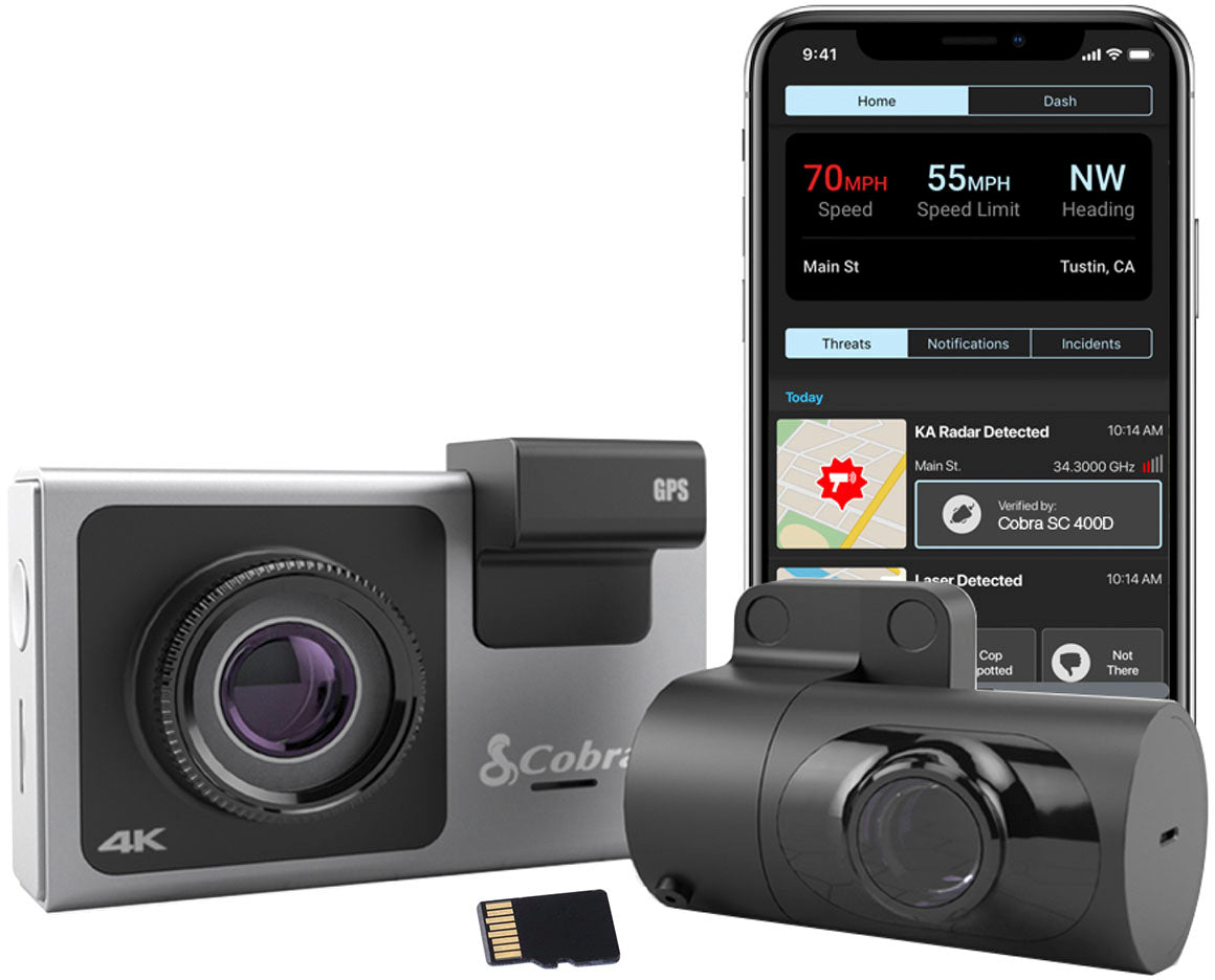 Cobra SC 400D Ultimate Smart Dash Cam with Real Time Driver Alerts SC400D