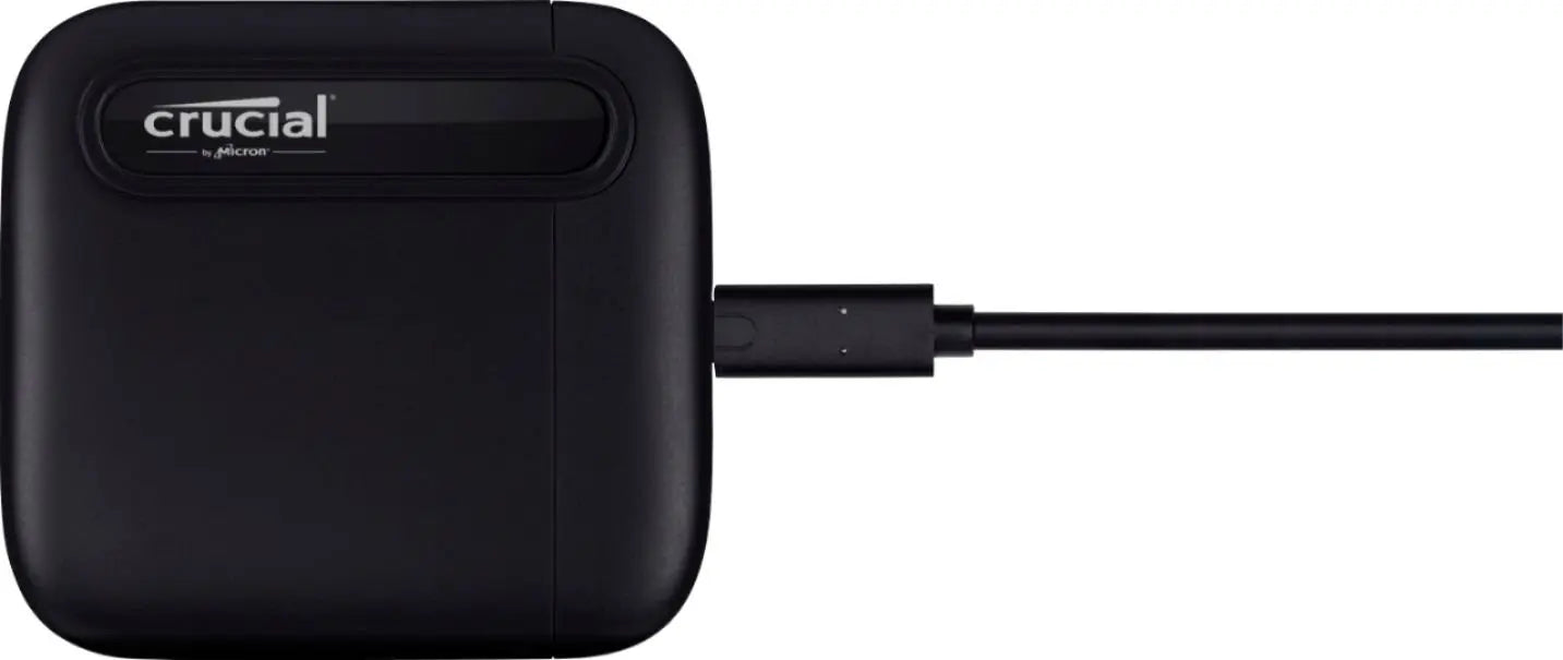Crucial 1TB X6 Portable SSD USB-C External CT1000X6SSD9SE