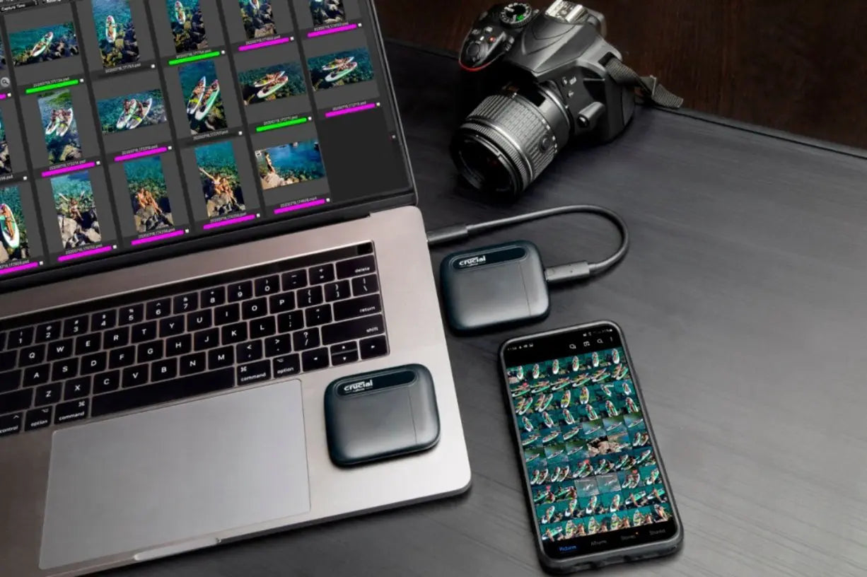 Crucial 1TB X6 Portable SSD USB-C External