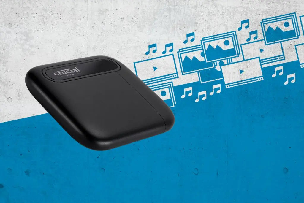 Crucial 1TB X6 Portable SSD USB-C External
