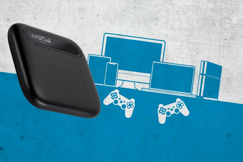 Crucial 1TB X6 Portable SSD USB-C External