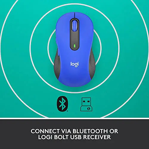Logitech M650 L Signature Wireless Mouse - Blue
