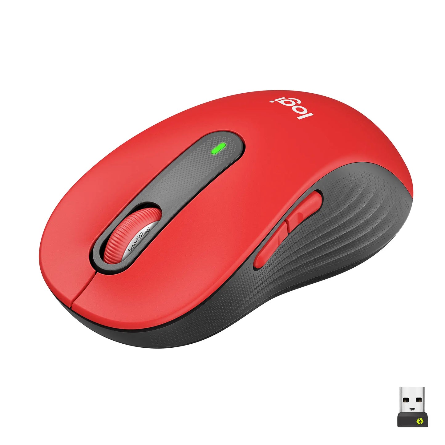 Logitech M650 L Signature Wireless Mouse - Red