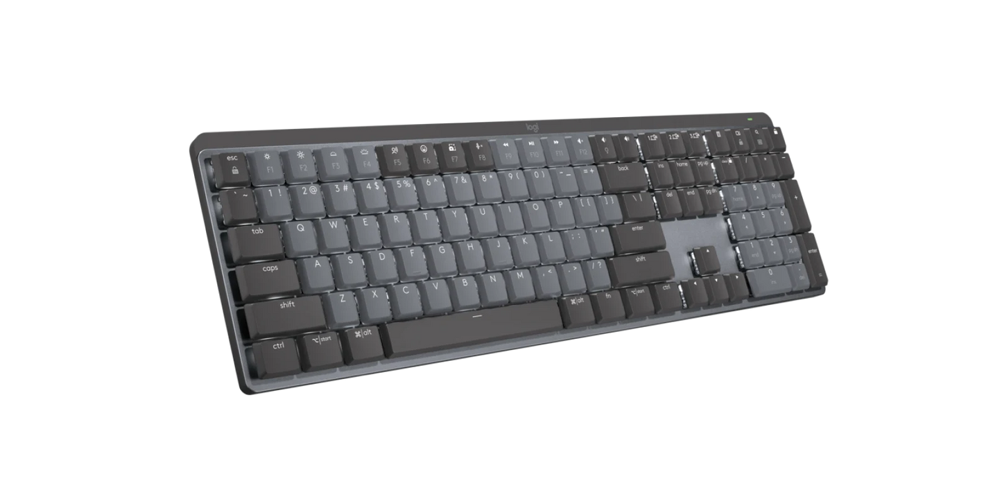 Logitech MX Mechanical Wireless Illuminated Performance Keyboard 920-010547 - Tactile Quiet - Graphite
