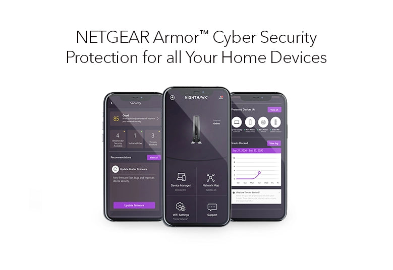 Netgear CAX80 Nighthawk AX8 8-Stream WiFi 6 AX6000 Cable Modem Router