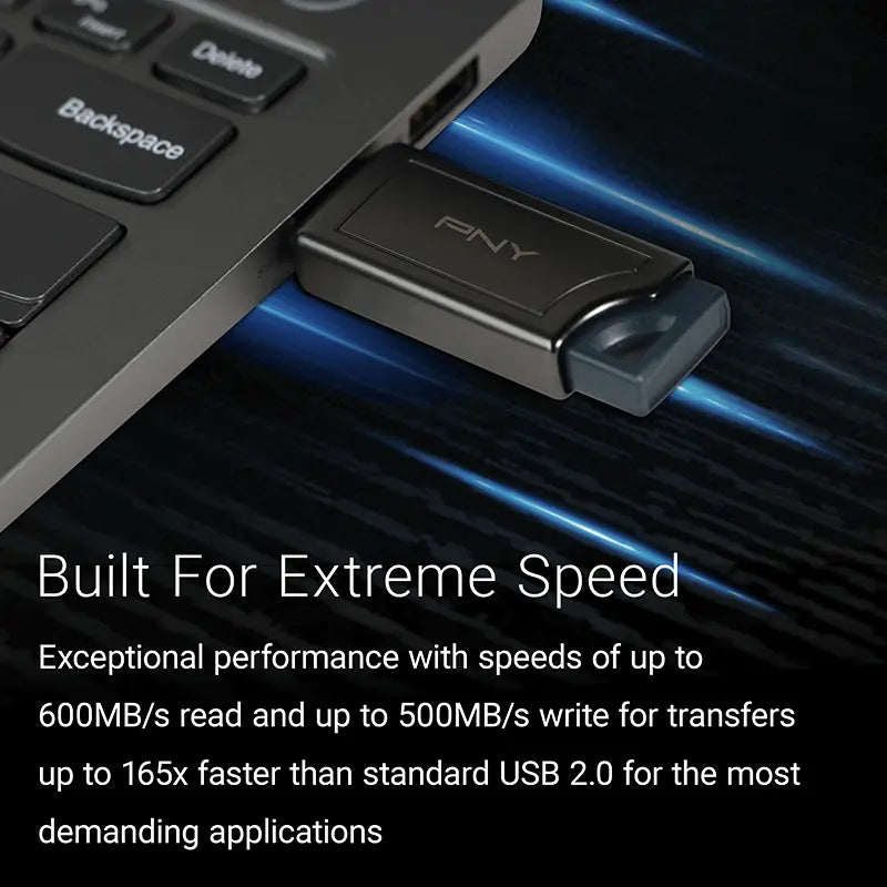 PNY 512GB Pro Elite V2 USB 3.2 Gen 2 Flash Drive