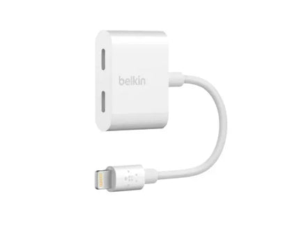 Belkin Lightning Audio + Charge Rockstar - For Apple iPhone and iPad - F8J198btWHT - White