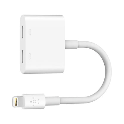 Belkin Lightning Audio + Charge Rockstar - For Apple iPhone and iPad - F8J198btWHT - White