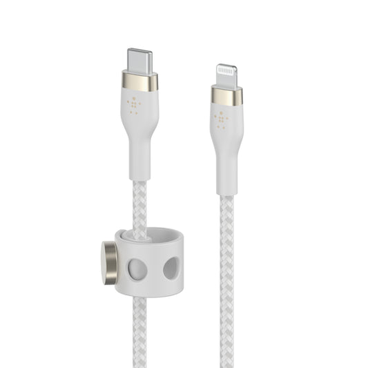 Belkin BoostCharge Pro Flex USB-C Cable with Lightning Connector - CAA011bt2MWH - White