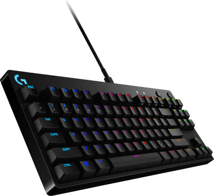 Logitech G Pro Wired Gaming Keyboard with GX Blue Clicky Switches - 920-009388 - Black