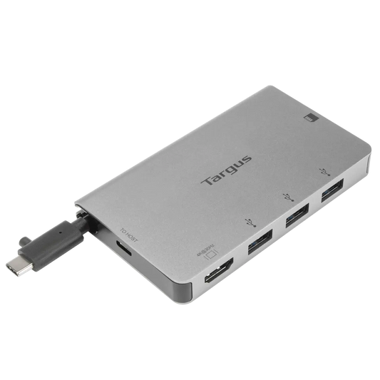 Targus ACA963BT USB-C Single Video Multi-Port Hub - Silver