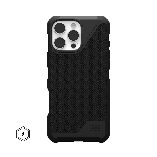 UAG Urban Armor Gear Metropolis LT Case for 2024 iPhone 16 Pro Max - Kevlar Black - 114453113940